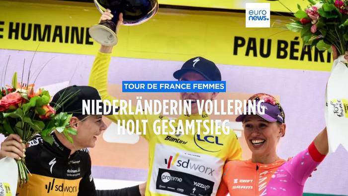 News video: 8 Etappen, fast 1000 Km: Niederländerin Vollering gewinnt Frauen-Tour