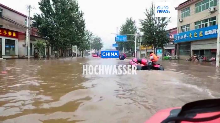 Video: Schlimmster Regen seit 140 Jahren: Stadt muss sich für Peking opfern