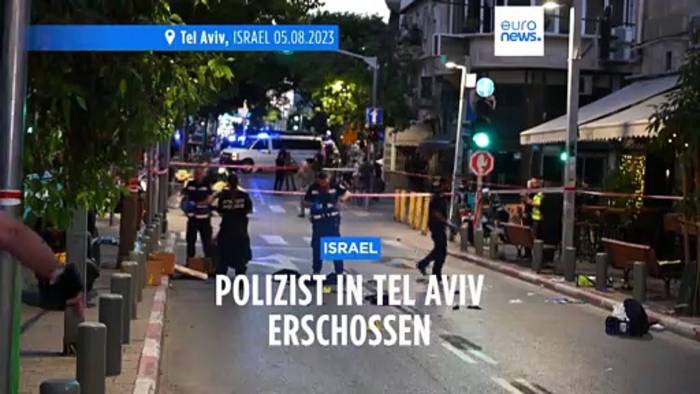 Video: Attentat auf offener Straße in Tel Aviv: Polizist erliegt Schussverletzung