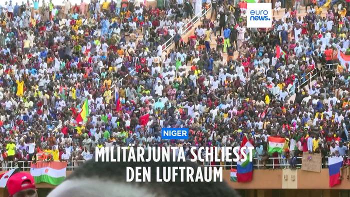 News video: Nach abgelaufenem ECOWAS-Ultimatum: Militärjunta in Niger schließt den Luftraum