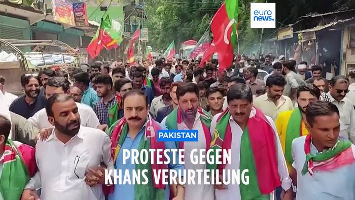 Video: Proteste in Pakistan nach Verurteilung des Oppositionsführers Khan