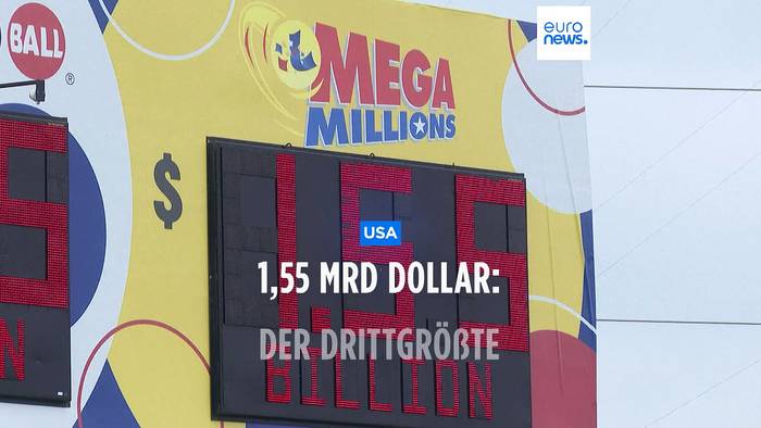 Video: Schnell noch mitspielen: 1,55 Mrd Dollar Lotterie-Jackpot wartet auf Gewinner