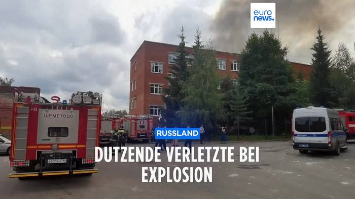 Video: Riesenexplosion auf Gelände von Rüstungsfabrik bei Moskau