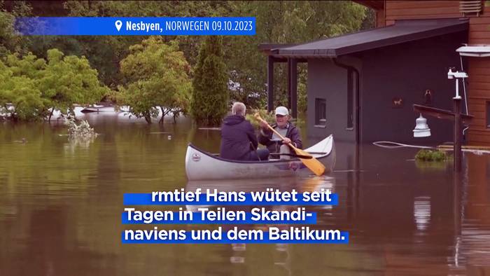 Video: Norwegen rechnet mit steigendem Hochwasser und weitet Evakuierungen aus