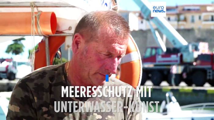 News video: Fischer kämpft mit Unterwasser-Kunst gegen Umweltzerstörung
