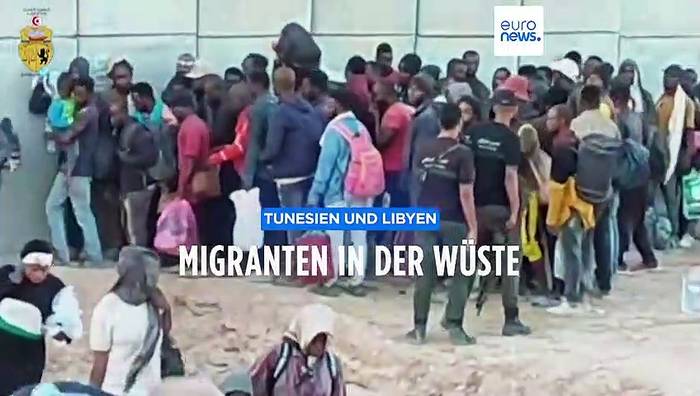 Video: Tunesien und Libyen wollen Migranten im Grenzgebiet versorgen