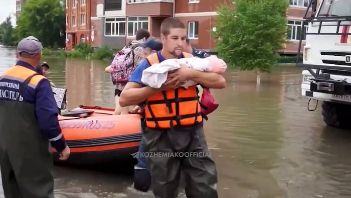 News video: Hochwasser-Chaos: Massenevakuierungen im Osten Russlands