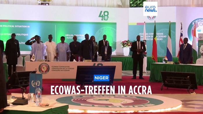 News video: Westafrikanischer Staatenbund Ecowas berät über Vorgehen im Niger