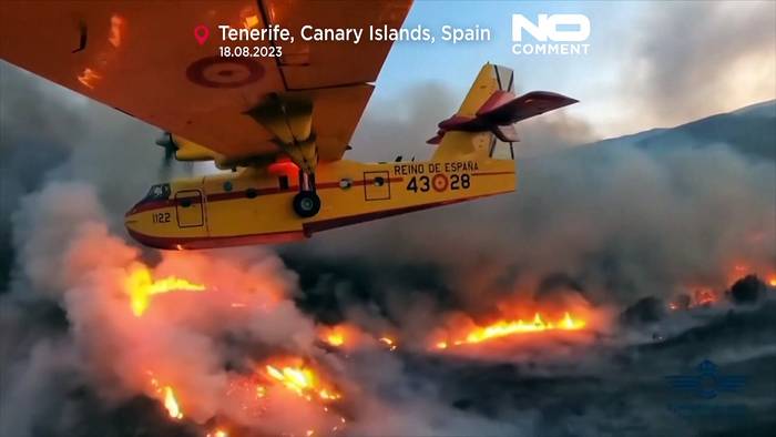 Video: Ferieninsel in Flammen: Waldbrände auf Teneriffa weiterhin außer Kontrolle