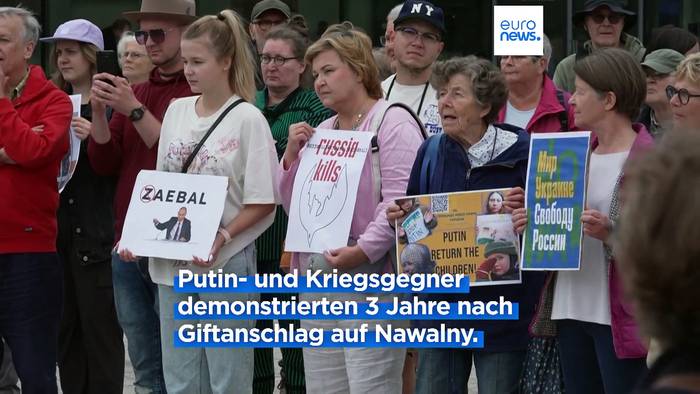 News video: „Nieder mit dem Zaren!“ Menschen in Europa demonstrieren gegen Putin