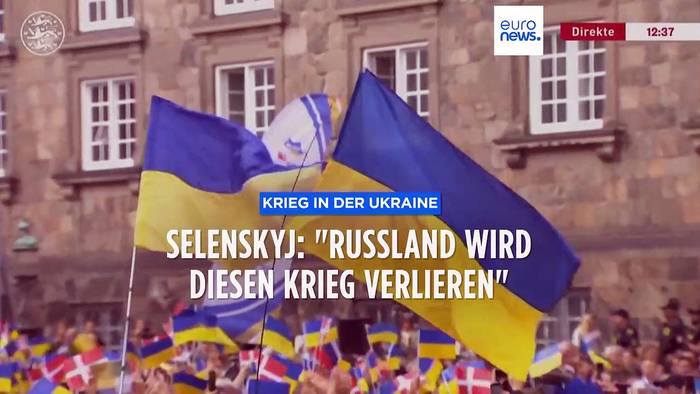 Video: Selenskyj in Kopenhagen: Ukraines Präsident dankbar und siegesgewiss