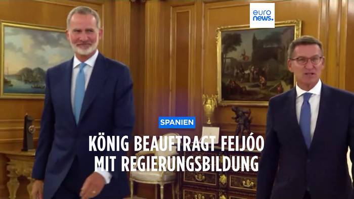 Video: Spanien: König Felipe VI. beauftragt Oppositionsführer mit Regierungsbildung