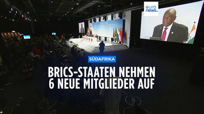 News video: BRICS bekommt Zuwachs: Sechs neue Mitgliedsstaaten ab 2024