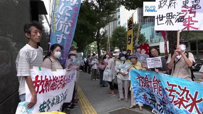News video: Fukushima-Wasser im Meer: Japaner und Südkoreaner protestieren