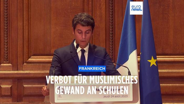 Video: Frankreichs Bildungsminister verbietet muslimische Gewänder an Schulen