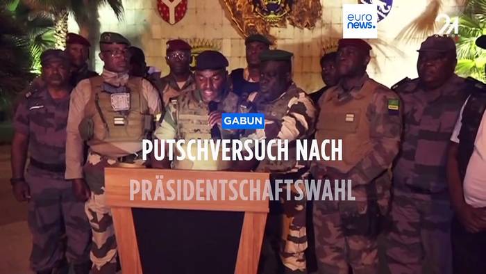 News video: Putsch in Gabun: Militär verkündet 