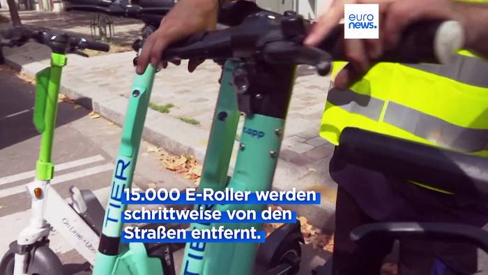Video: Paris verbannt seine 15.000 E-Roller - unter anderem nach Berlin