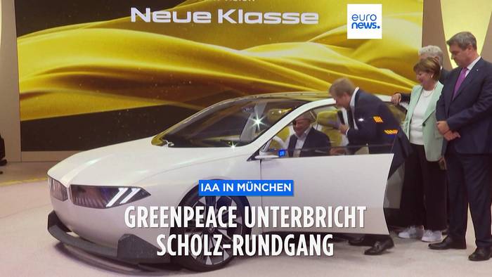 News video: Scholz eröffnet Automesse IAA: Umweltaktivist:innen protestieren