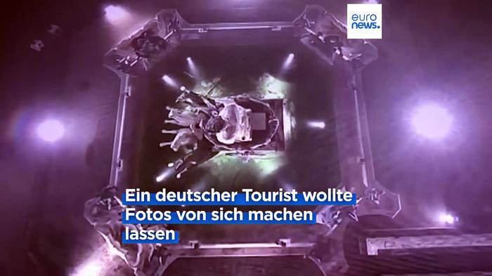 News video: Vandalismus-Tourist: Berliner beschädigt historischen Neptunbrunnen in Florenz