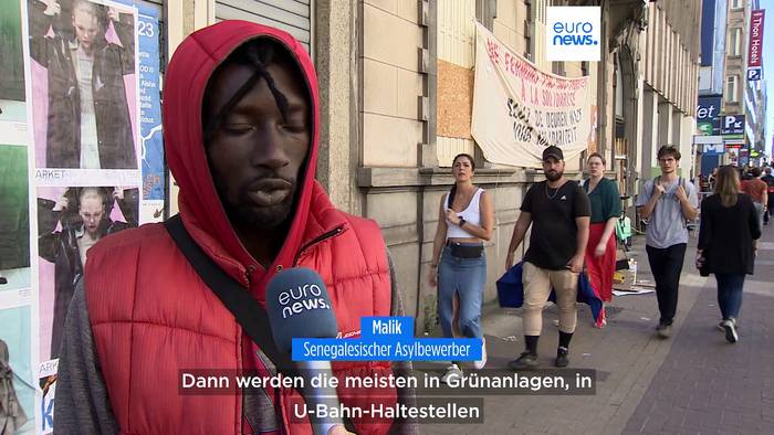 Video: Als männlicher Migrant in Brüssel: Hausen in Sichtweite der EU-Gebäude