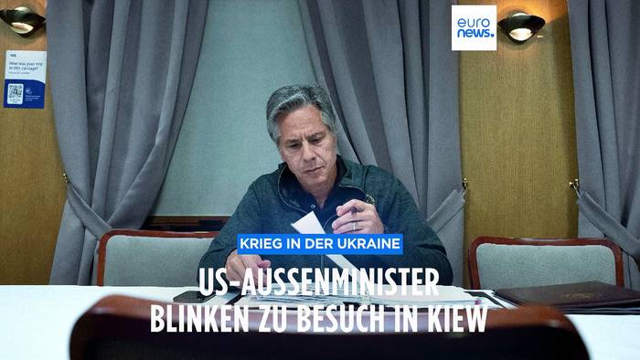 Video: US-Außenminister Blinken in Kiew: Neues Hilfspaket über eine Milliarden Dollar erwartet