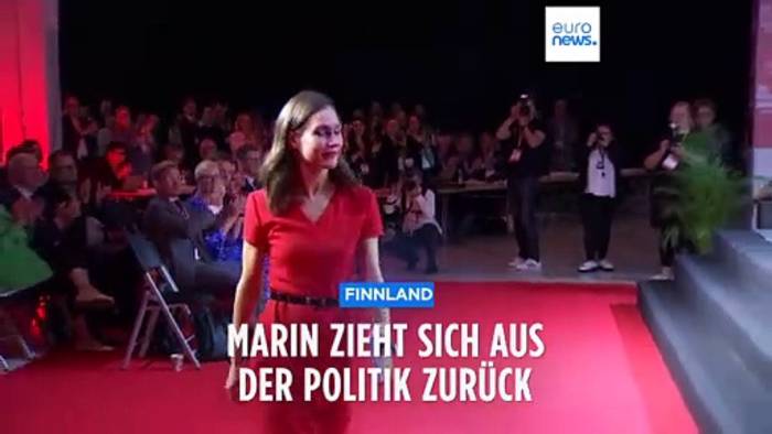 Video: Neuer Job: Finnlands ehemalige Ministerpräsidentin Marin tritt aus dem Parlament zurück