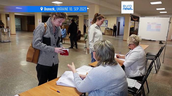 Video: Russland hält Regionalwahlen in besetzten ukrainischen Gebieten ab