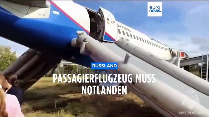 Video: Russischer Airbus muss notlanden - Ersatzteilprobleme wegen Sanktionen?