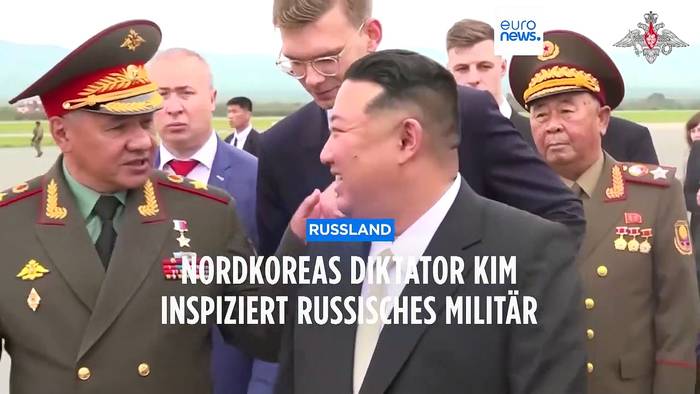News video: Nordkoreas Diktator Kim inspiziert russische Militäranlagen