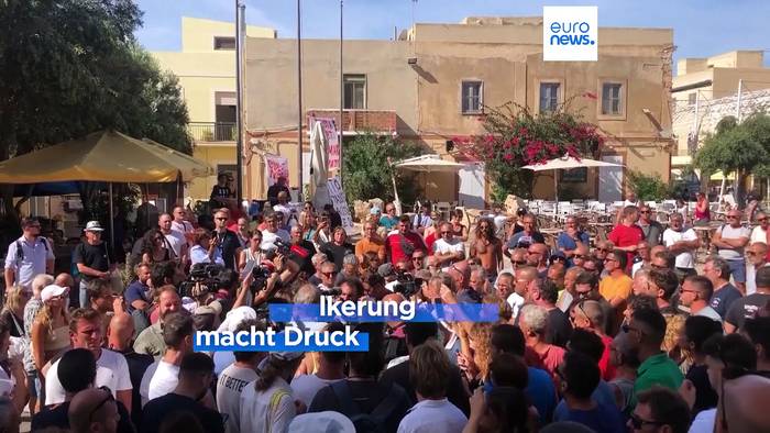 Video: Lampedusa: Bevölkerung macht Druck auf von der Leyen
