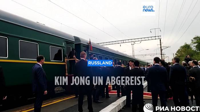 Video: Kim Jong Un: Abreise aus Russland