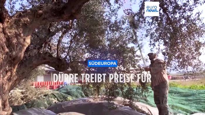 Video: Südeuropa: Dürren und Hitzewellen treiben Preise für Olivenöl in die Höhe