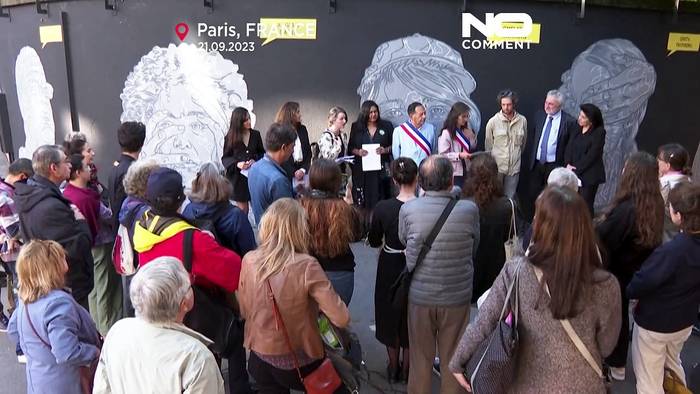 Video: Malala, Greta, Nasrin - ein Fresko für kämpferische Frauen in Paris