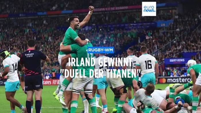 News video: Rugby-WM: Top-Favorit Irland ringt den Titelverteidiger nieder