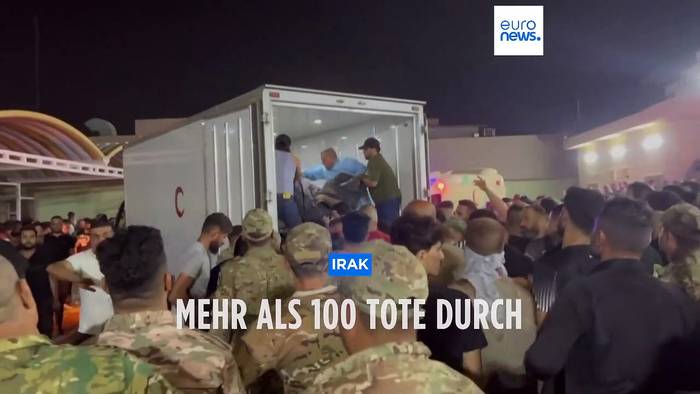 Video: Mehr als 100 Menschen sterben durch Brand bei Hochzeitsfeier im Irak