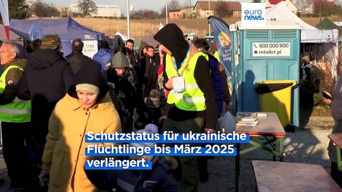 News video: EU verlängert Schutzstatus für ukrainische Flüchtlinge bis März 2025