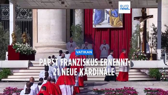 Video: Papst ernennt 21 Kardinäle - Keiner stammt  aus deutschsprachigem Raum