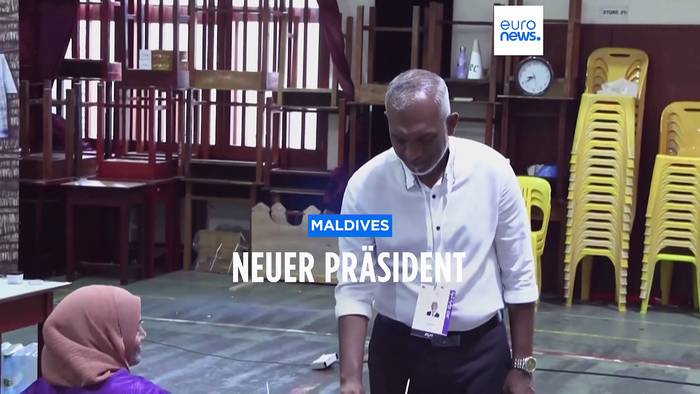News video: Mohamed Muizzu gewinnt Präsidentenwahl auf den Malediven