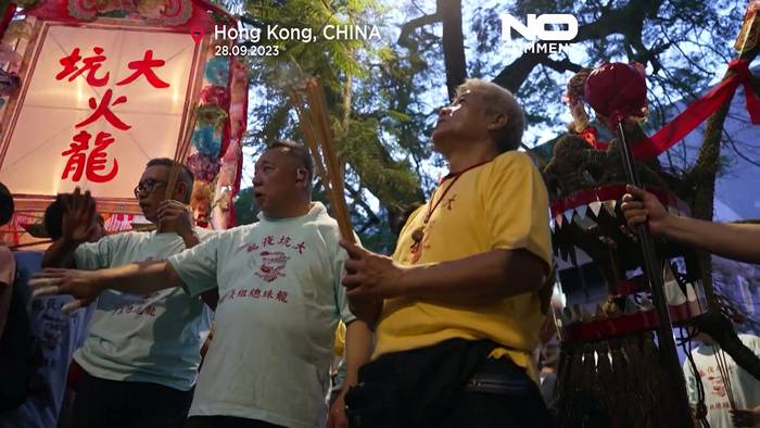 News video: Feuerdrachentanz in Hongkong - nach drei Jahren zurück