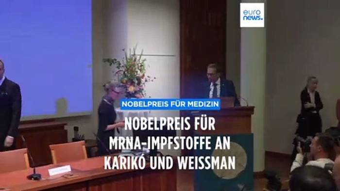 News video: Medizin-Nobelpreis für Corona-Forschende Katalin Karikó und Drew Weissman