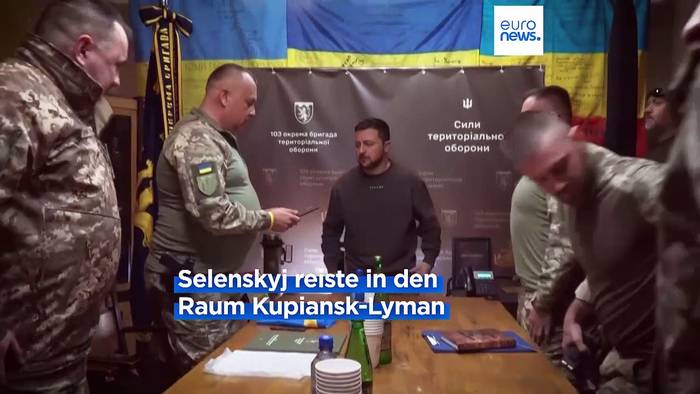 News video: Selenskyj an der Ostfront
