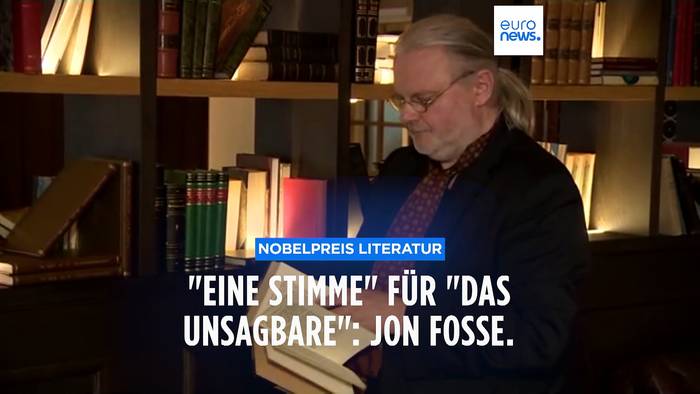 News video: Stockholm: Norweger Jon Fosse erhält Literaturnobelpreis
