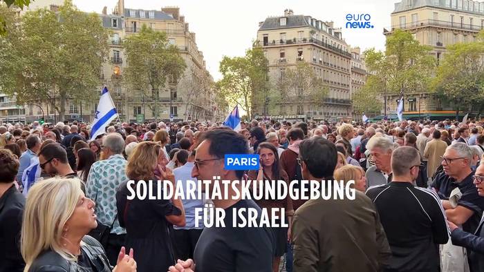 Video: Blau-weißer Eiffelturm und Davidstern: Paris zeigt Solidarität mit Israel