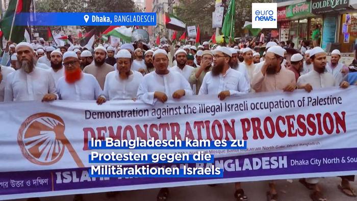 Video: Weltweite Proteste: Pro-israelische und pro-palästinensische Demonstrationen