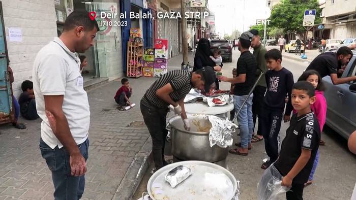 Video: Essensausgabe in Gaza