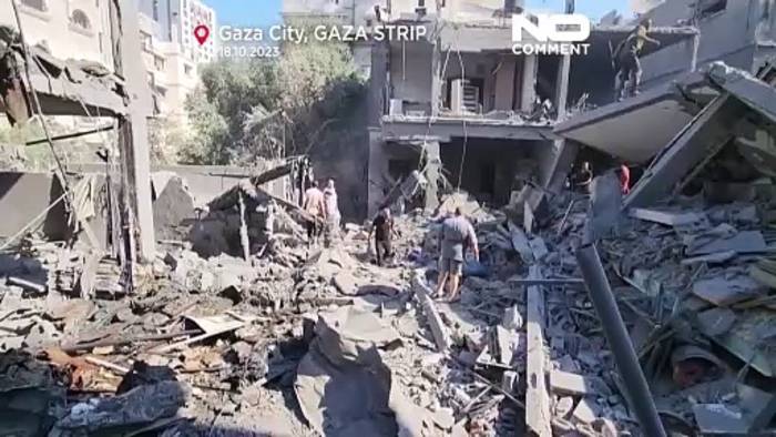 Video: In Gaza-Stadt liegen ganze Viertel in Trümmern