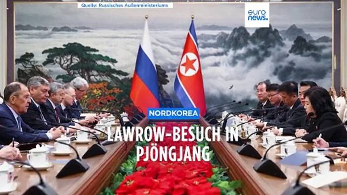 Video: Strategische Partnerschaft: Russlands Außenminister Lawrow in Nordkorea
