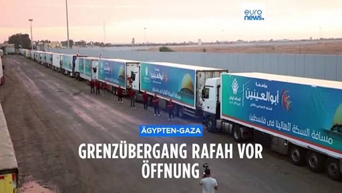 Video: Grenzübergang Rafah: Wann kommen Hilfsgüter aus Ägypten in Gaza an?