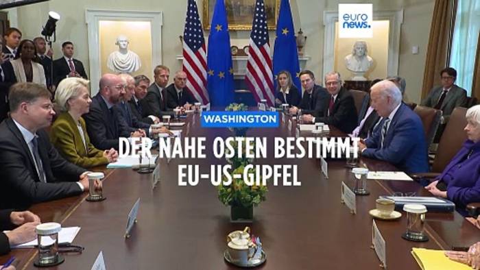 News video: EU-USA-Gipfel: Gemeinsame Linie in Sachen Nahost und Ukraine