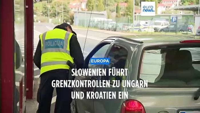 Video: Wegen Terrorbedrohung: Slowenien führt Kontrollen an Grenzen zu Ungarn und Kroatien ein